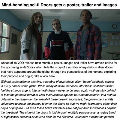 Mind-bending sci-fi Doors gets a poster, trailer and images